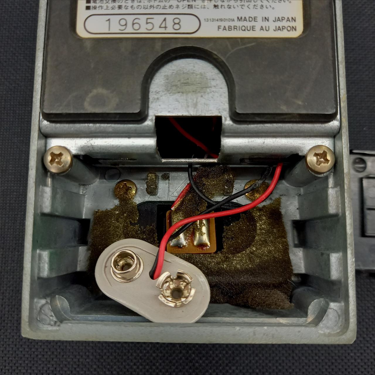 電池のスポンジは劣化してありません