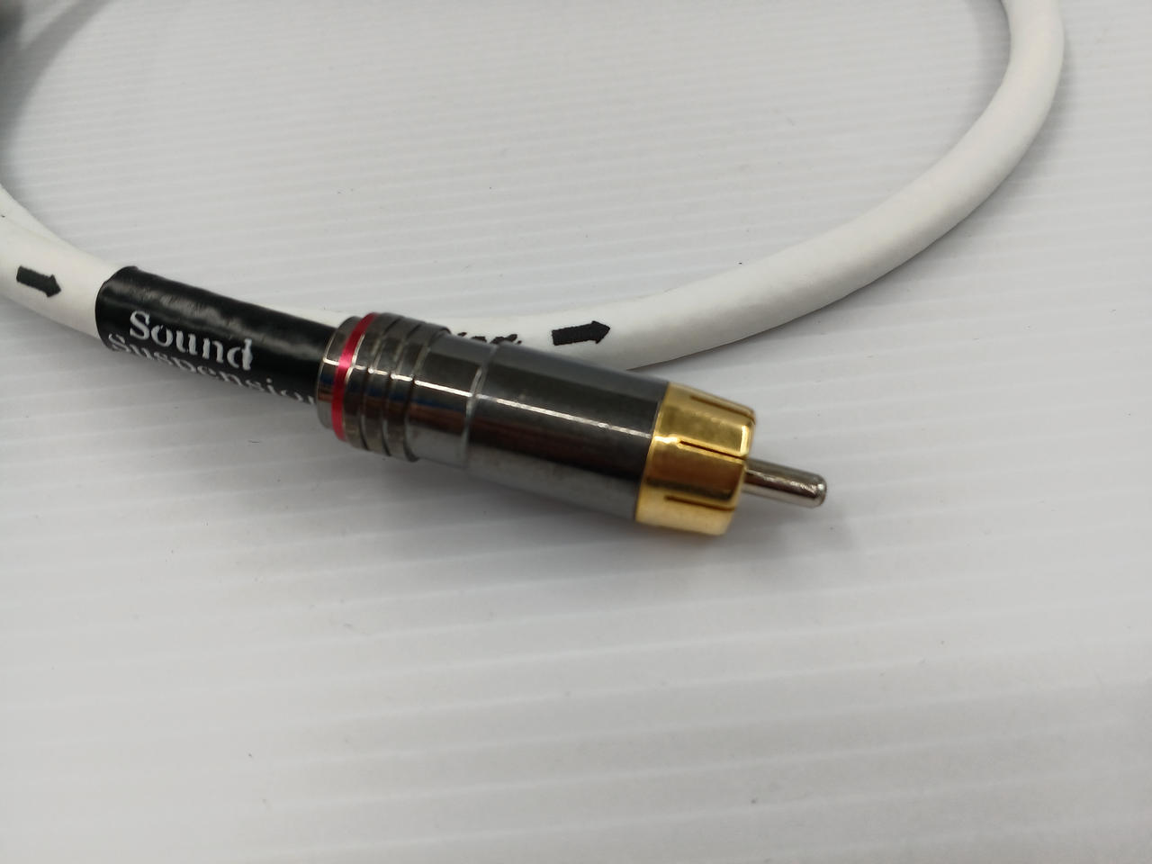 【新型】30段式カタパルトRCA中継ケーブル　25cm ペア　【オーディオ用】 新型】30段式カタパルトRCA中継ケーブル 25cm ペア 【オーディオ
