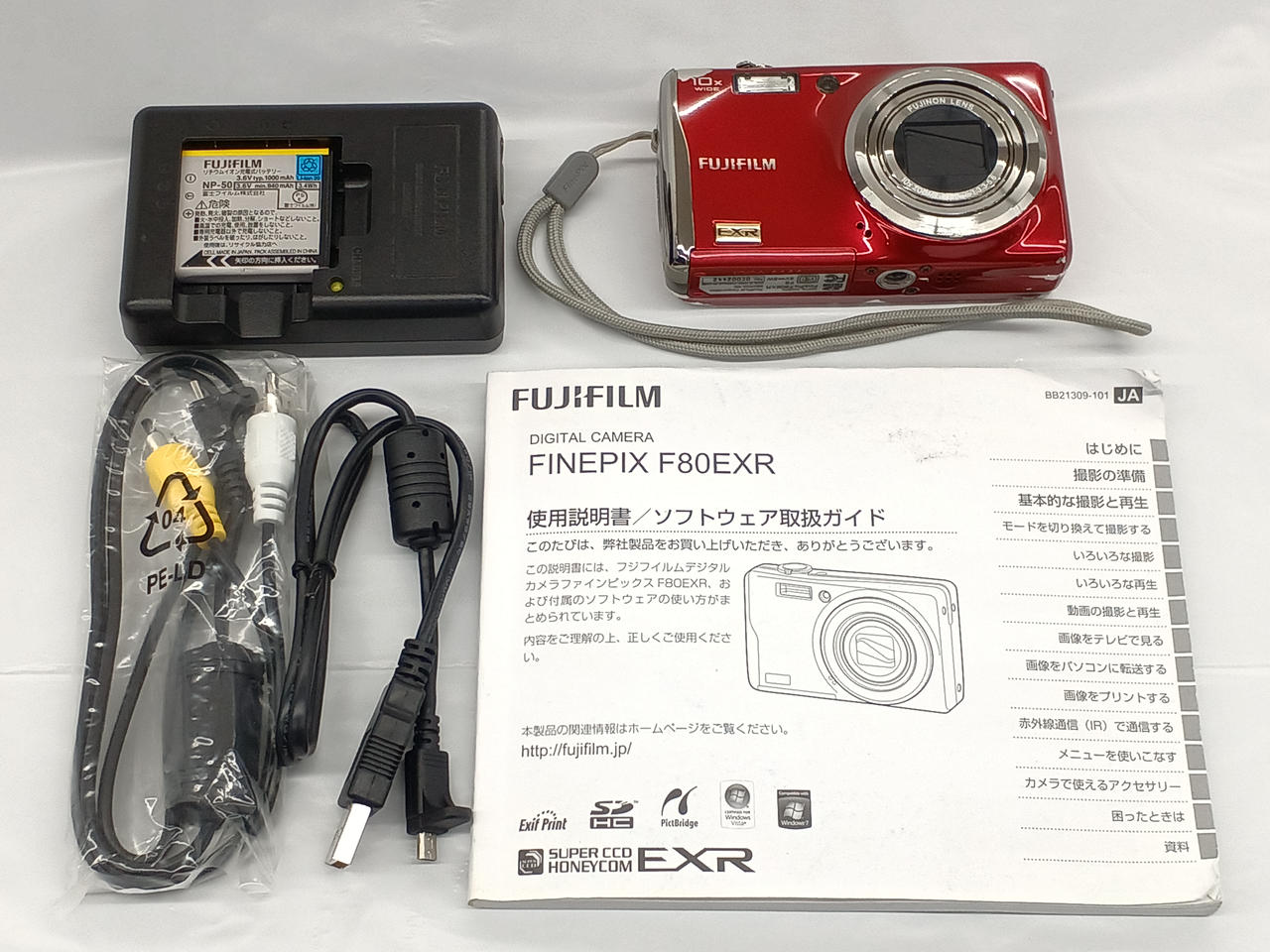 【極美品】フジフィルム FINEPIX F80EXR FUJIFILM デジカメ Amazon | FUJIFILM デジタルカメラ FinePix F80EXR レッド FX