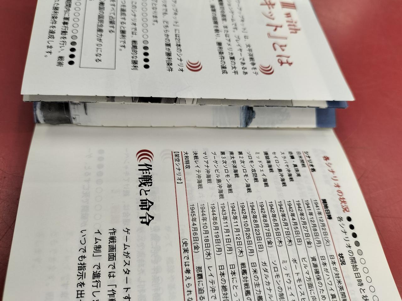 取説、数枚外れています。