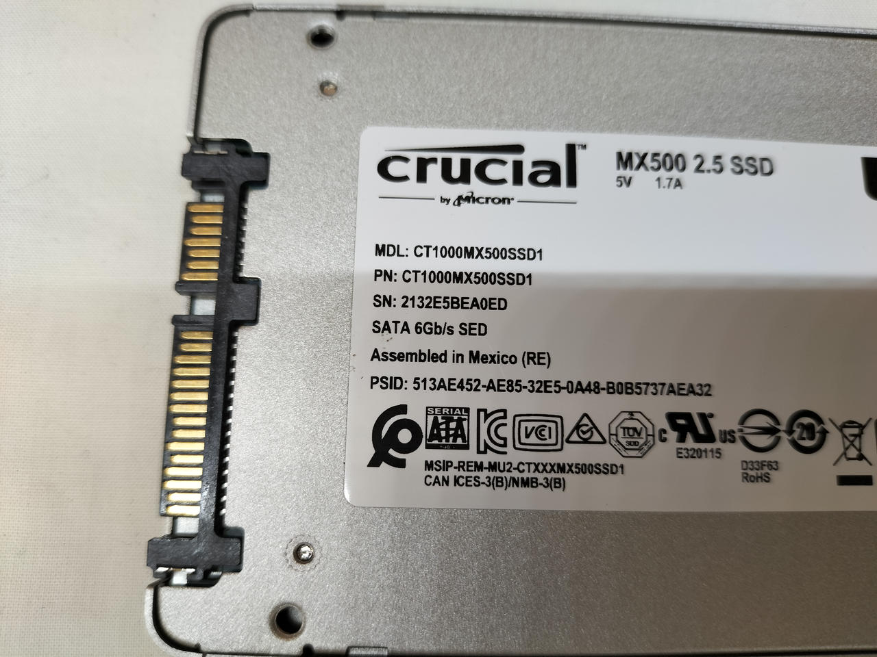 CRUCIAL|SSD|【ハードオフ公式通販】オフモール|2012950000037393