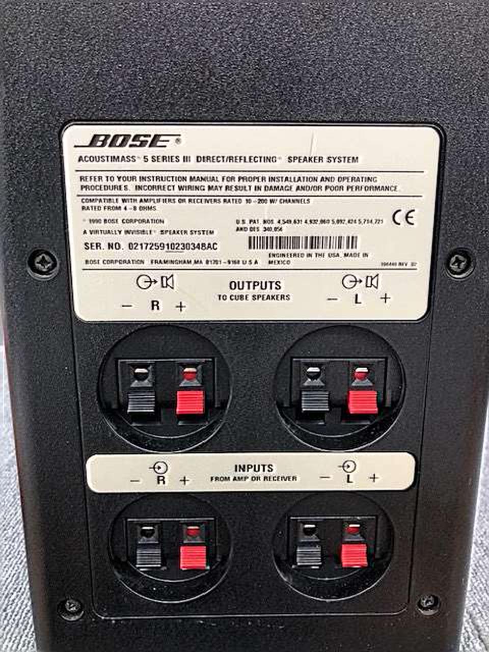 ボーズ　ホームシアター用 5スピーカーホームシアター - サポート