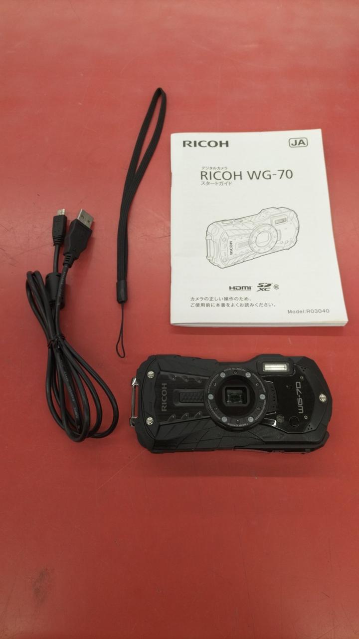 RICOH  WG-70 デジタルカメラ　ジャンク品 RICOH】リコー『WG-70』オレンジ 1600万画素 広角28mm 光学5倍