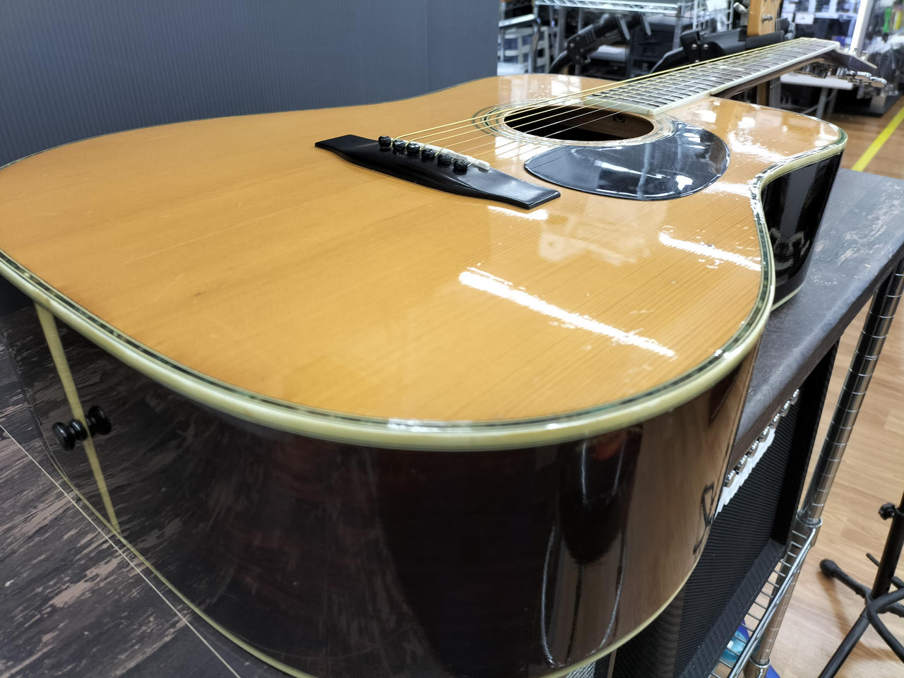 貴重 極美品 MORRIS LF-500 ハカランダ合板 アコースティックギター Yahoo!オークション - Morris LF500アコギ インレイ