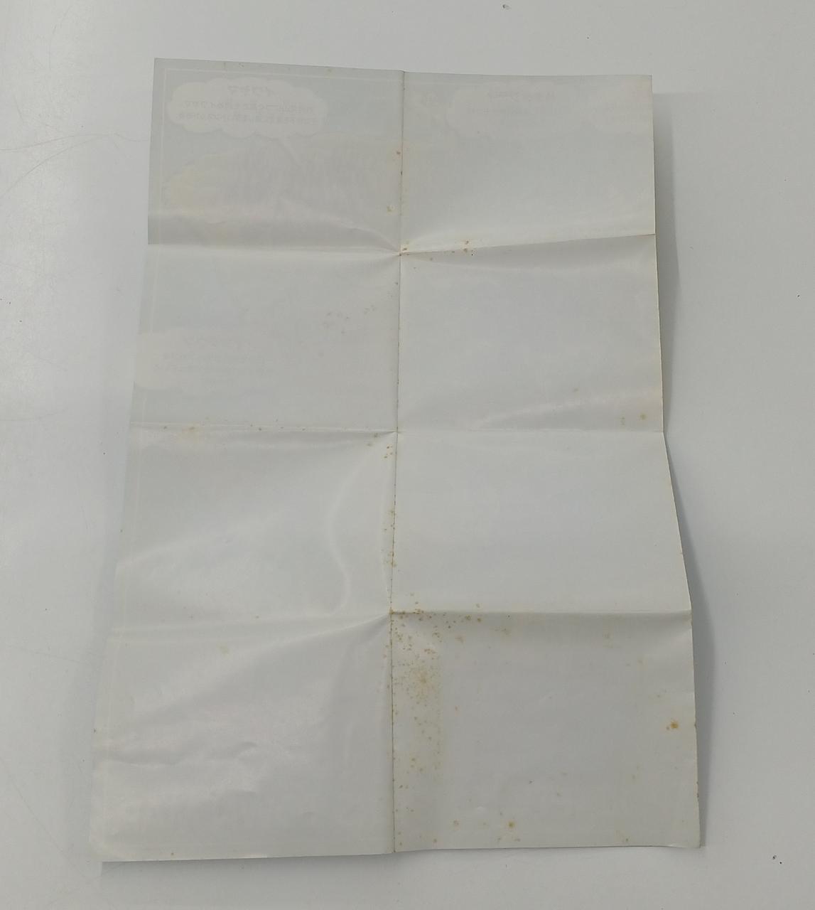 タウンマップ裏面にはシミが多数あります。