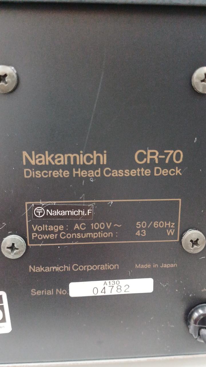 NAKAMICHI|カセットデッキ|【ハードオフ公式通販】オフモール