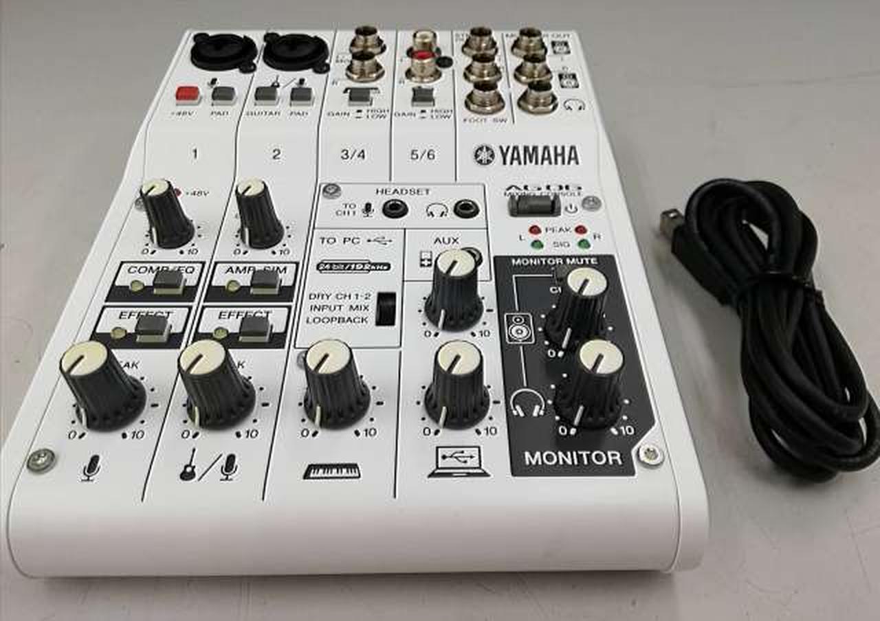 【中古美品】YAMAHA AG06 オーディオインターフェイス ヤマハ(YAMAHA)|オーディオインターフェイス|HARDOFFオフモール