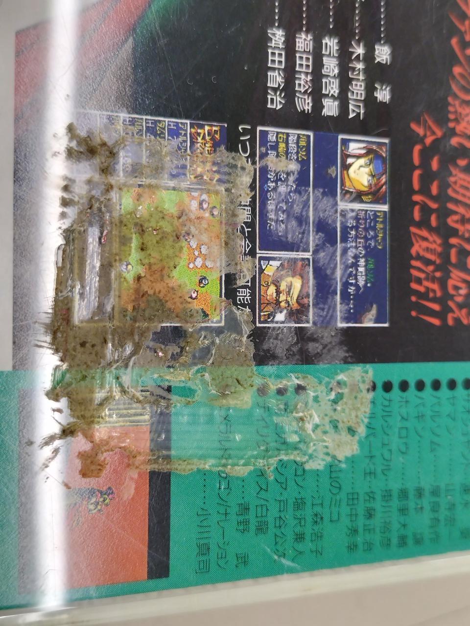 裏面目立つ汚れあり。