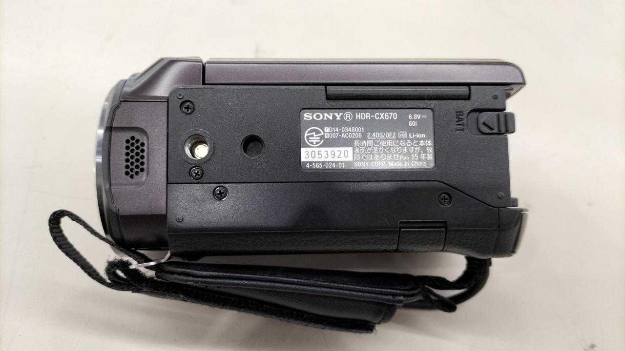 SONY デジタルビデオカメラ　HDR-CX670 ビデオカメラ HDR-CX670 極上品 ソニー HDR-CX670 デジタルHDビデオ