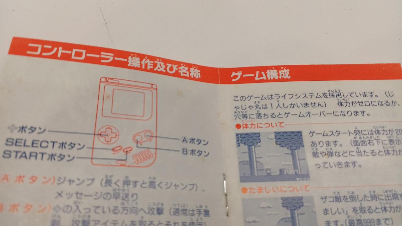 取扱説明書汚れあり