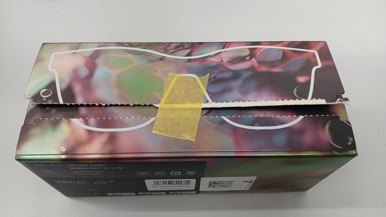 マスキングテープ貼ってあります。