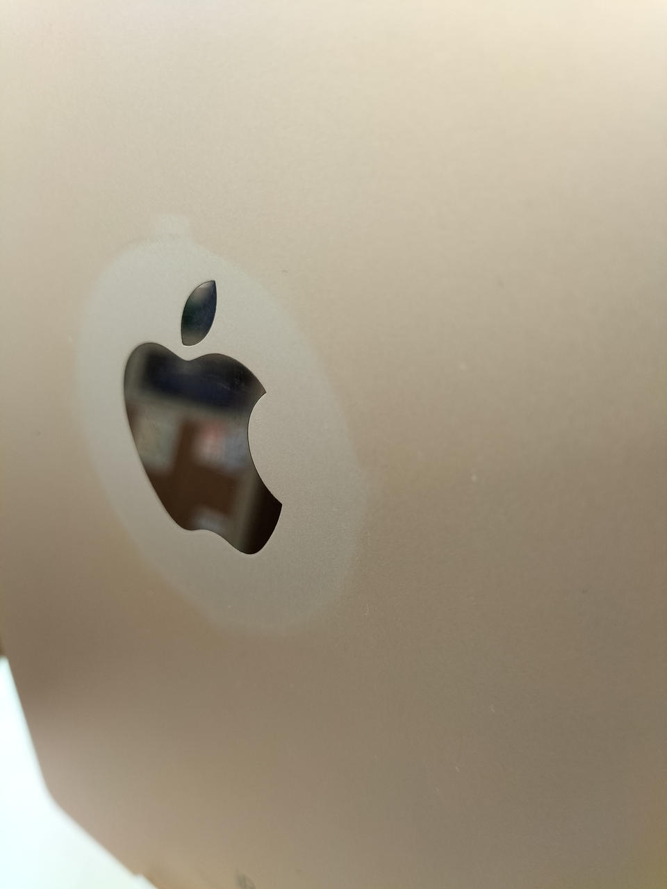 背面マーク周り変色あり