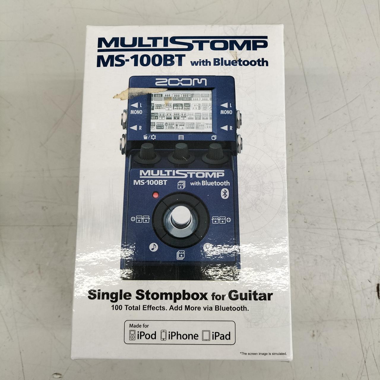 zoom multistomp ms-100BT エフェクター　ジャンク品 zoom multistomp ms-100BT エフェクター ジャンク品