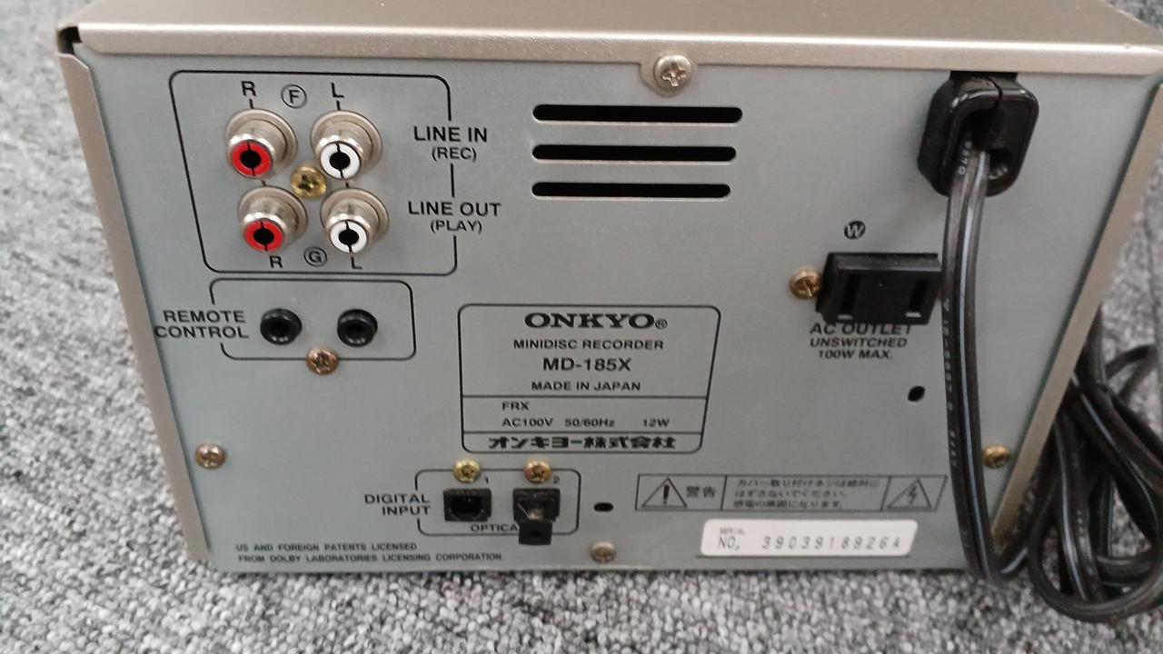 ONKYO MD-185X ミニディスクレコーダー