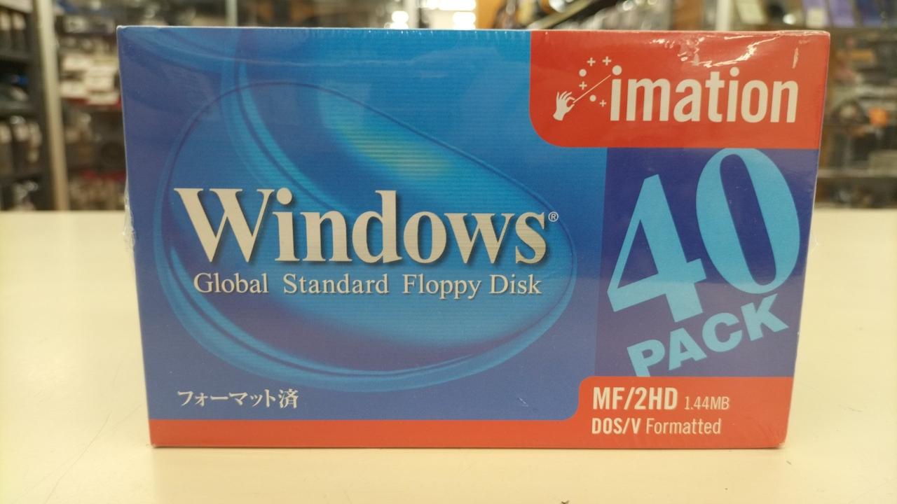 イメーション 3.5インチ2HD フロッピーディスク DOS40枚 MF2HDWIN40KS
