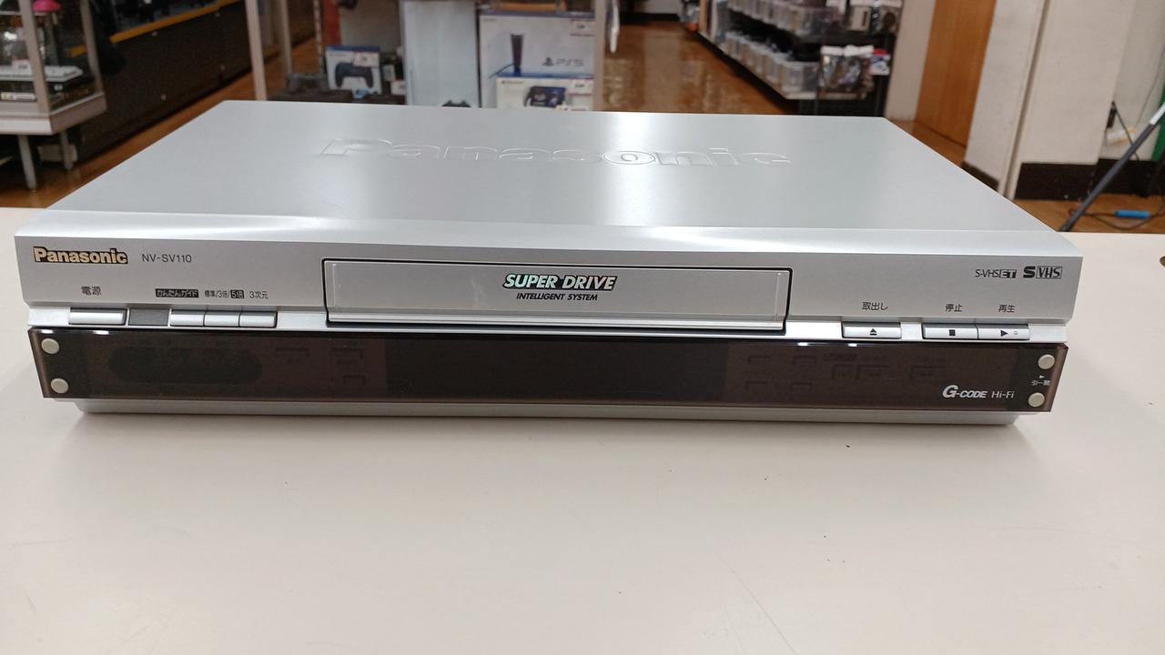 Panasonic NV-SV110　動作確認済み　美品 動作品】Panasonic パナソニック ビデオデッキ NV-SV110 - メルカリ