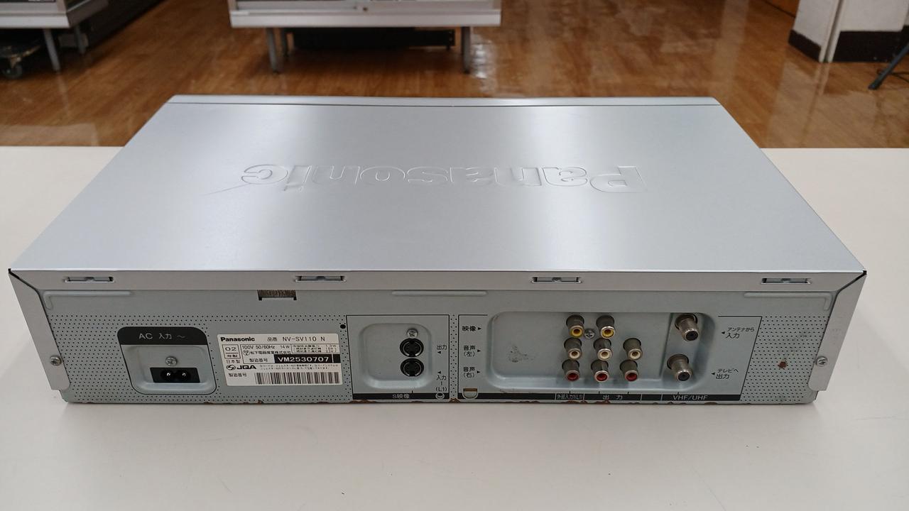 Panasonic NV-SV110　動作確認済み　美品 美品】Panasonic パナソニック ビデオデッキ NV-SV110 - メルカリ