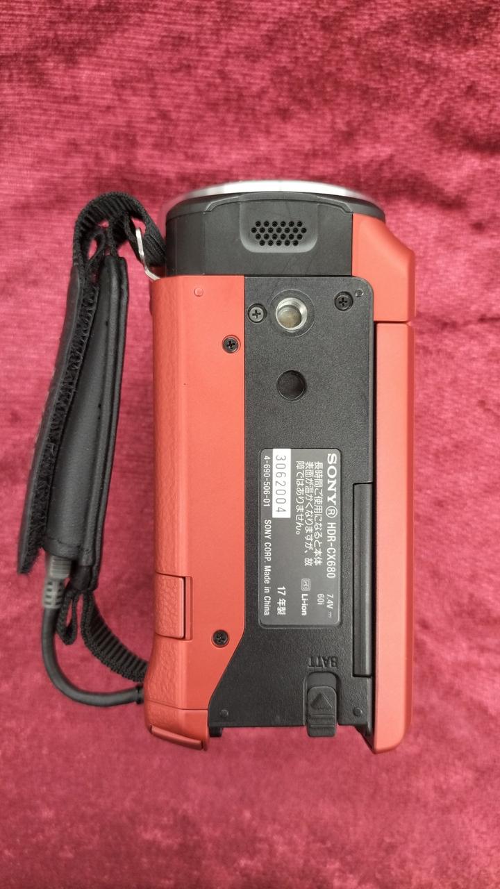 ひろ　SONY HDR-CX680 レッド　19年製 HDR-CX680 ビデオカメラ レッド [フルハイビジョン対応] SONY｜ソニー