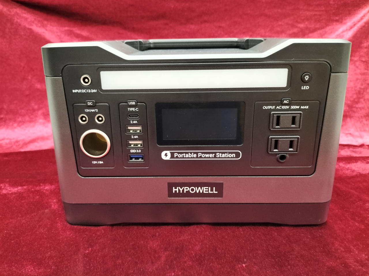 HYPOWELL ポータブル電源 540Wh AC500W Hypowell ポータブル電源 大容量 純正弦波540W 150000mAh/540Wh