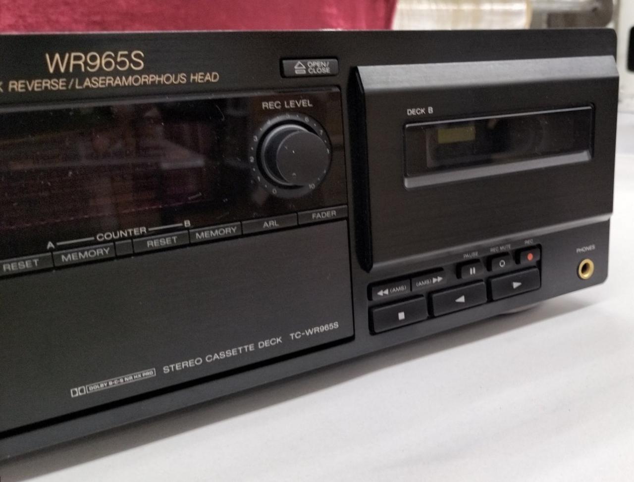 録音・再生OK ドルビーS 高級カセットデッキ TC-WR965S SONY 録音・再生OK ドルビーS 高級カセットデッキ TC-WR965S SONY