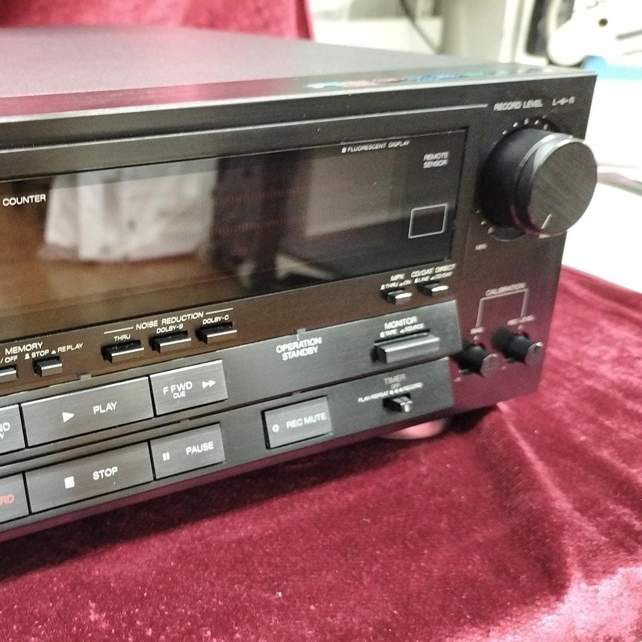 aiwaのカセットデッキ AIWA(アイワ)・ダブルカセットデッキ・FX-11・オーディオ機器