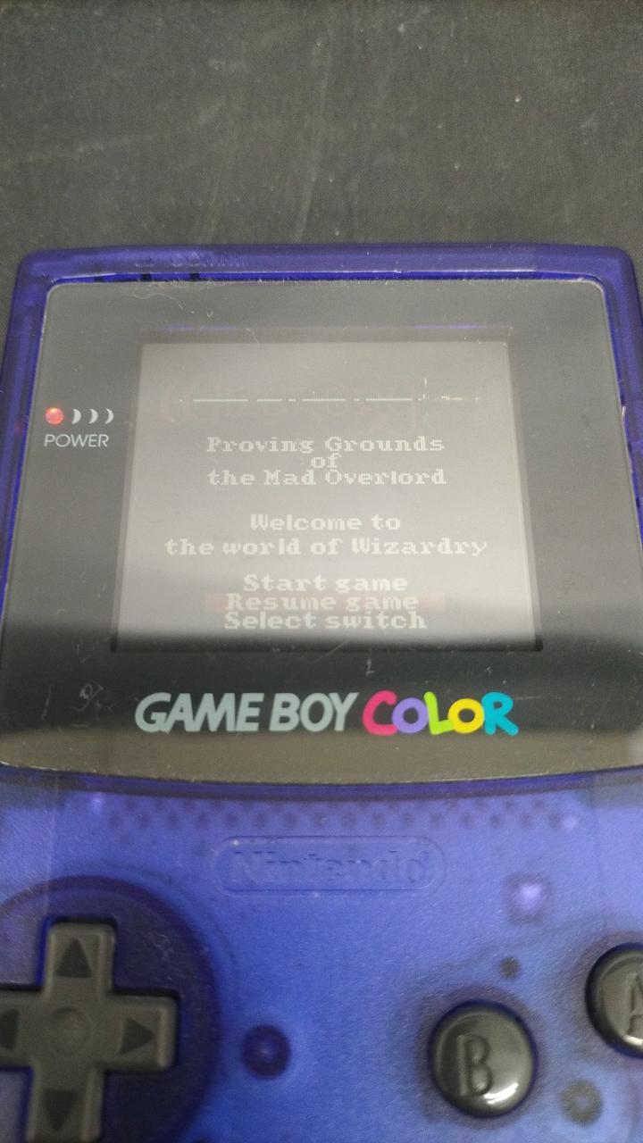 アスキー ASCII GBCソフト ウィザードリィ Wizardry GBC ASCII