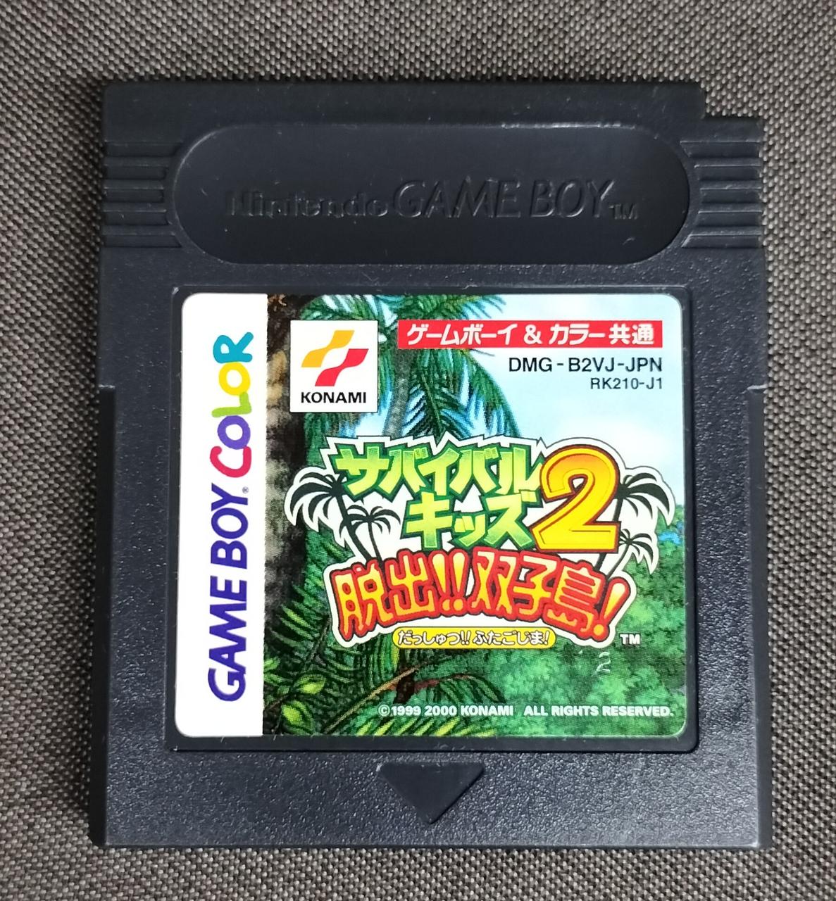 バートのサバイバルキャンプ ゲームボーイソフト 箱説はがき付き 狭く