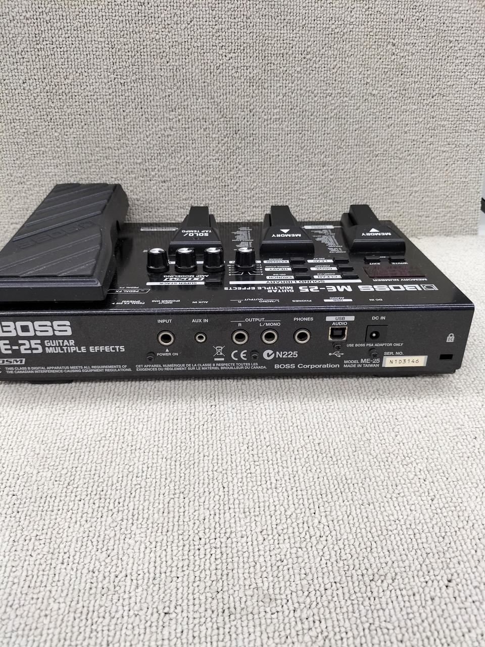 BOSS ME-25 マルチエフェクター　DCケーブル付き Amazon | BOSS Guitar Multiple Effects ギター用マルチ