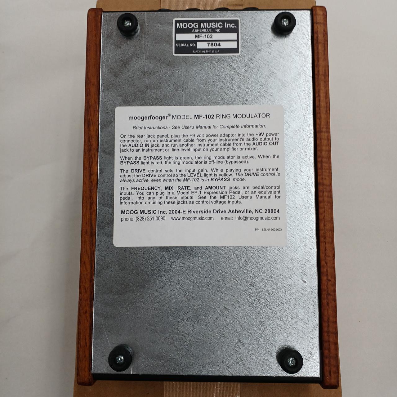 MOOGERFOOGER|リングモジュレーター MF-102|HARDOFFオフモール（オフモ