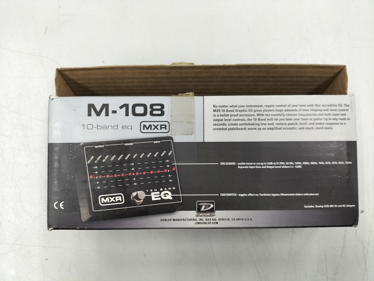 極上美品】MXR Ten Band EQ ほぼ新品 特注アクリルカバー付き‼️ MXR