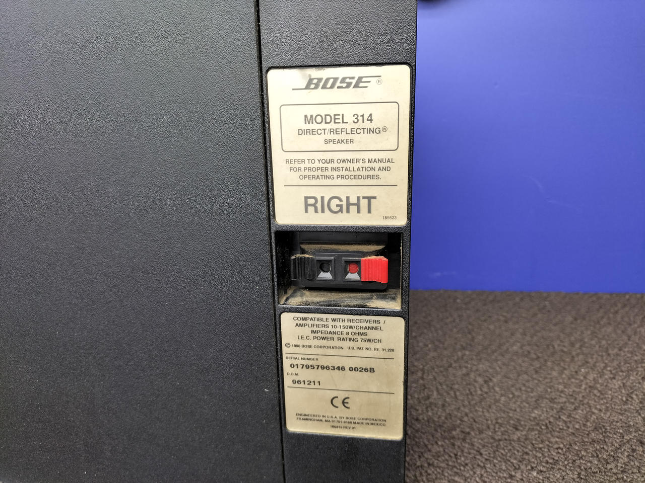 S*a様 BOSE MODEL 314 BOSE スピーカー 左右セット BOSE ボーズ MODEL 314 ペア