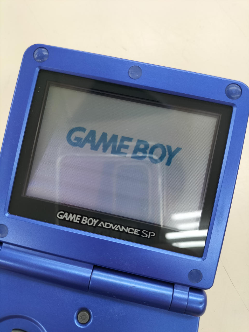 Nintendo ゲームボーイアドバンス SP 青 ゲームボーイアドバンスSP ☆極美品 ☆ロックマンブルー メンテ