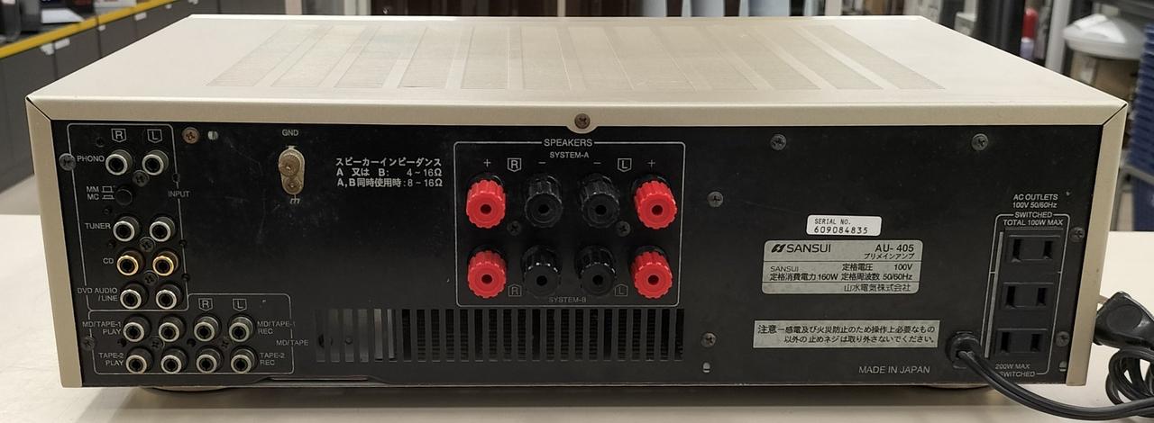 【動作品】SANSUI プリメインアンプ　AU-α205 SANSUI AU-α205の仕様 サンスイ