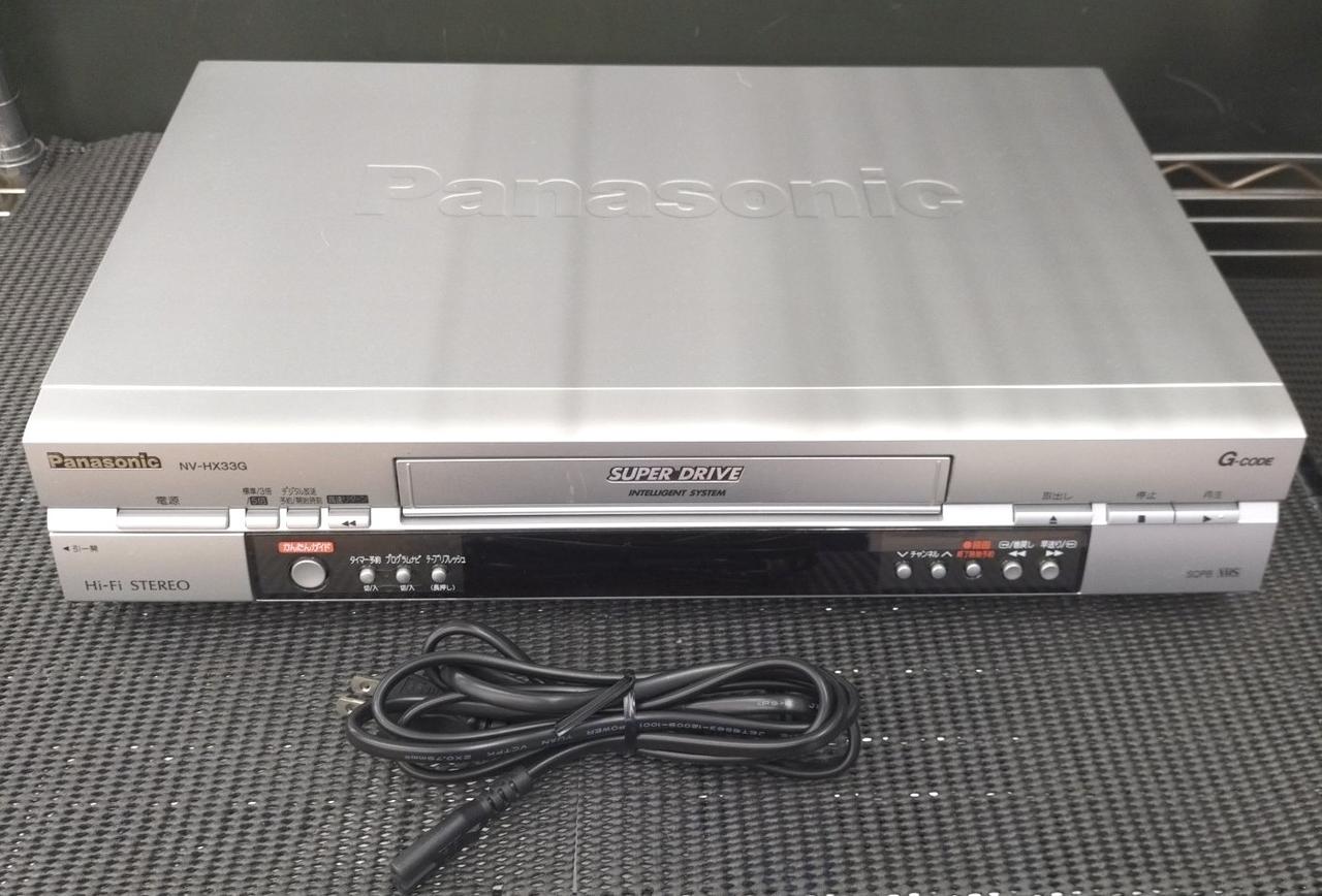 Panasonic パナソニック ビデオデッキ VHS NV-HX33G Amazon.co.jp: VHSビデオデッキ パナソニック NV-HX33G （21789