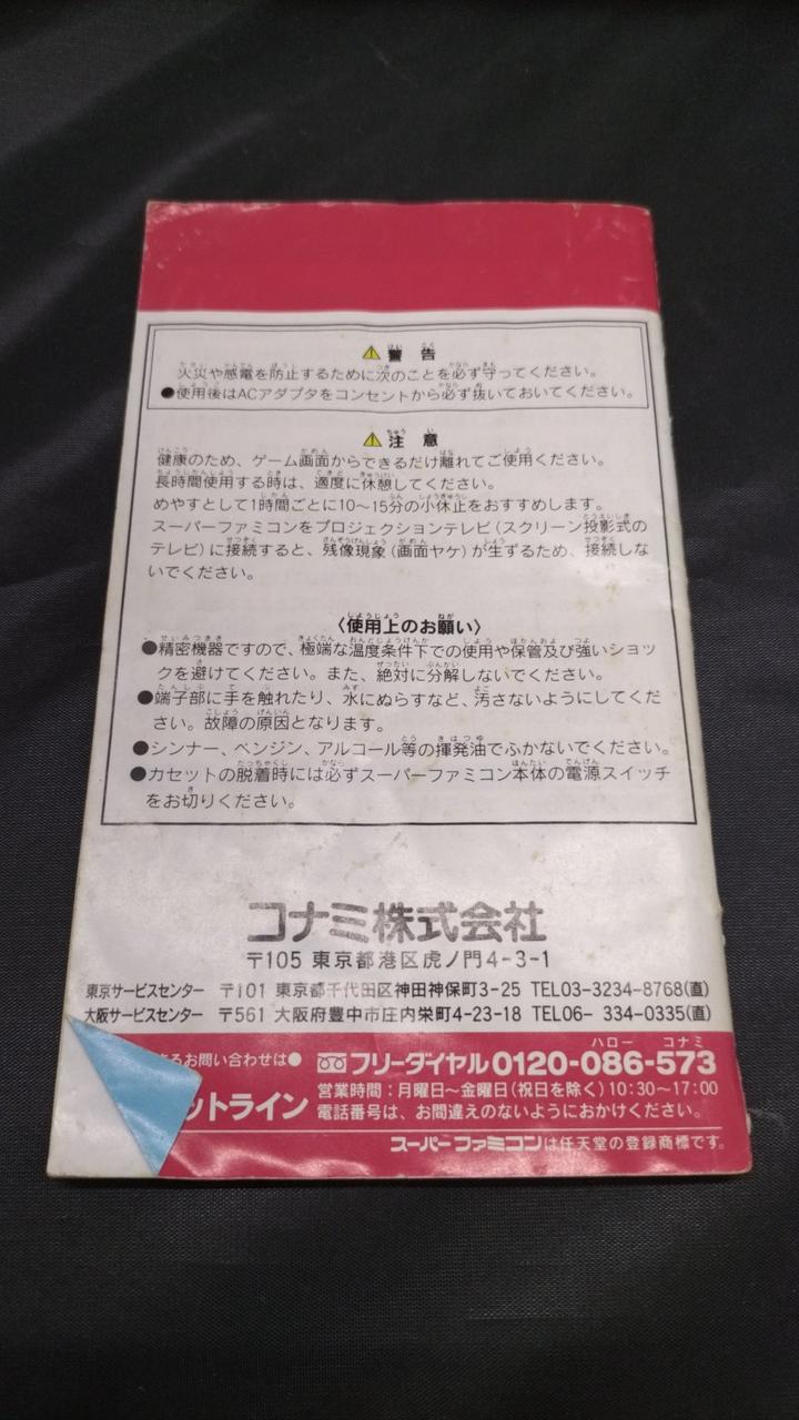 説明書折れあり
