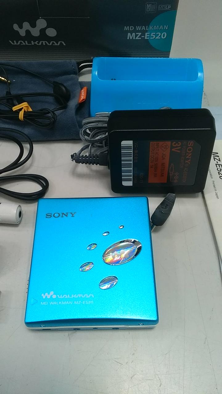 SONY MZ-E520 MDウォークマン MDプレーヤー 青 SONY MZ-E520 MD