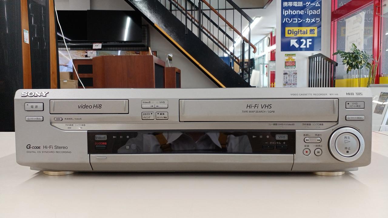 ジャンク SONY Video8/VHSカセットレコーダー WV-H6 SONY Hi8 VHS ダブルビデオデッキ WV-H6 ※ジャンク品 ビデオ