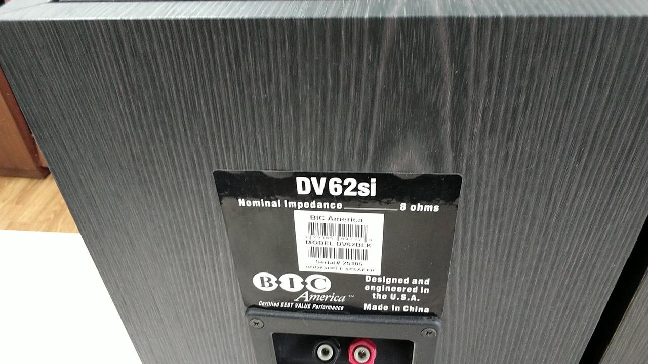 動作確認済、同一シリアル】BIC America スピーカー DV62si 確認(*・ω・)