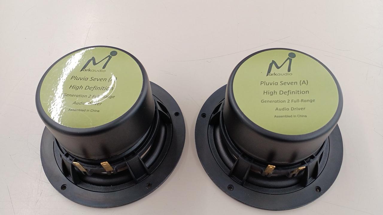 Mark audio Pluvia7hd フルレンジスピーカー MarkAudio 10cmフルレンジ PLUVIA7HD-SoftChrome(ペア) - コイズミ無線