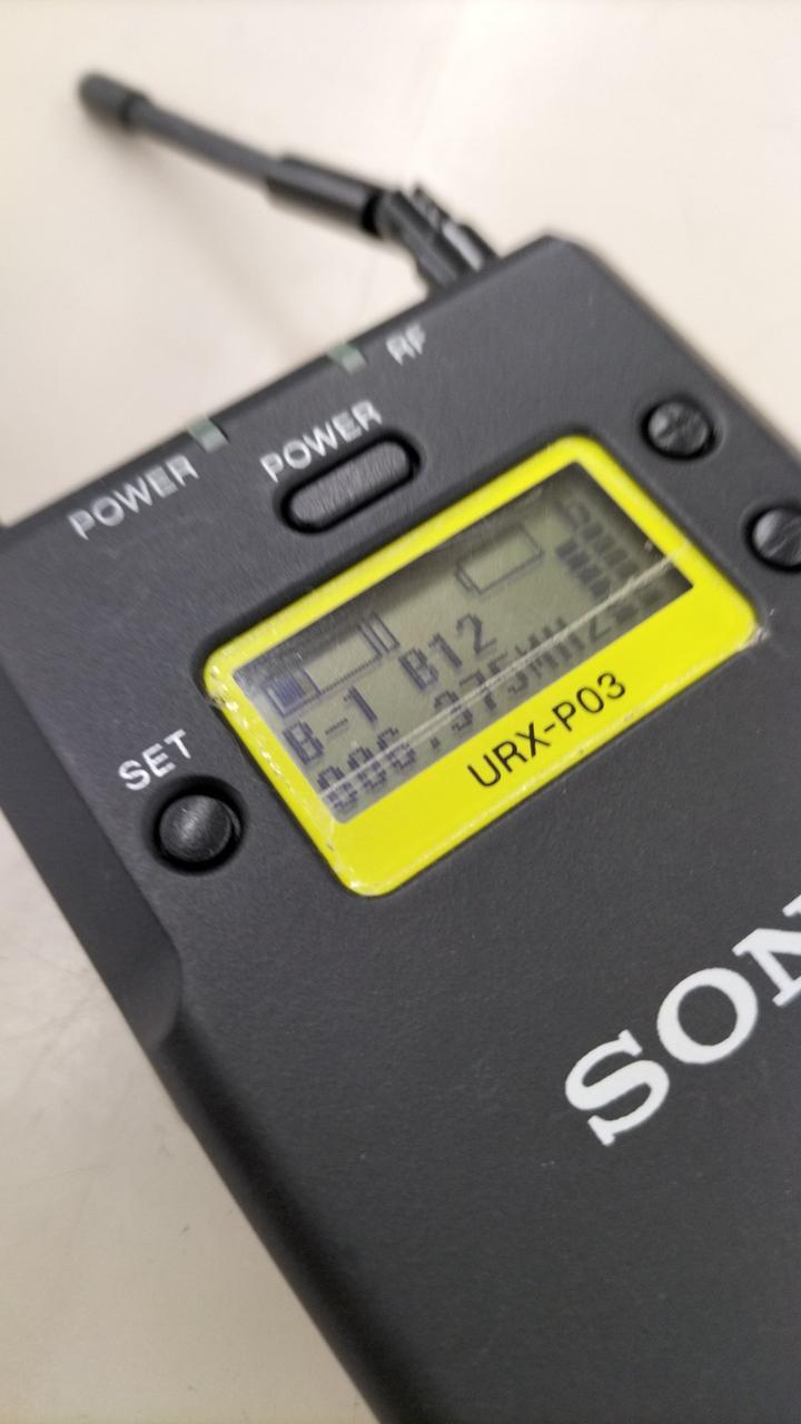 SONYソニー　ワイヤレスピンマイクUTX-B03 URX-P03 セット UTX-B03 | プロオーディオ | ソニー
