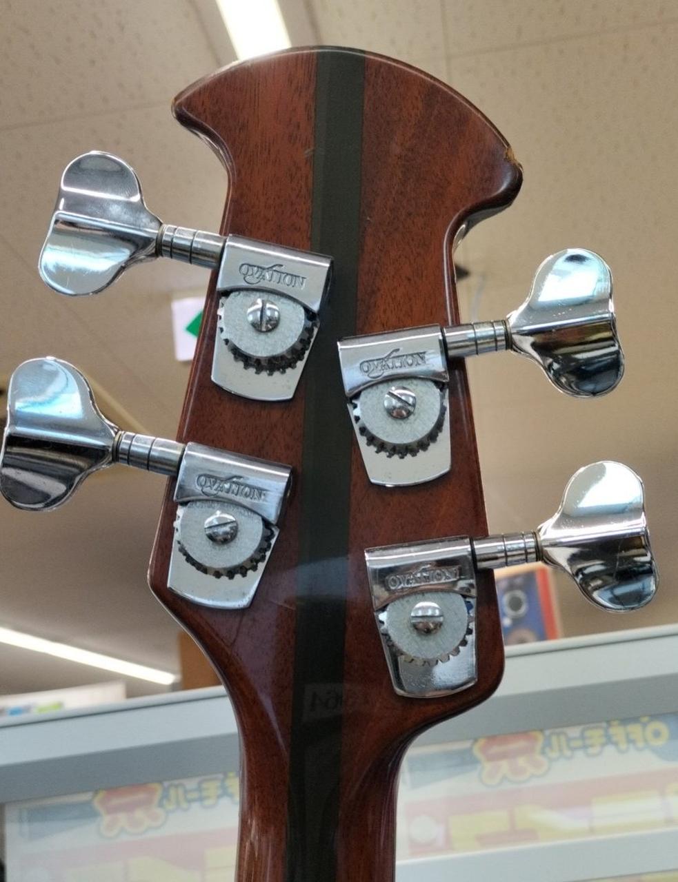 Ovation エレキベース 4弦 ブラウン Ovation Applause AEB4-7S Mid-depth Acoustic-electric Bass