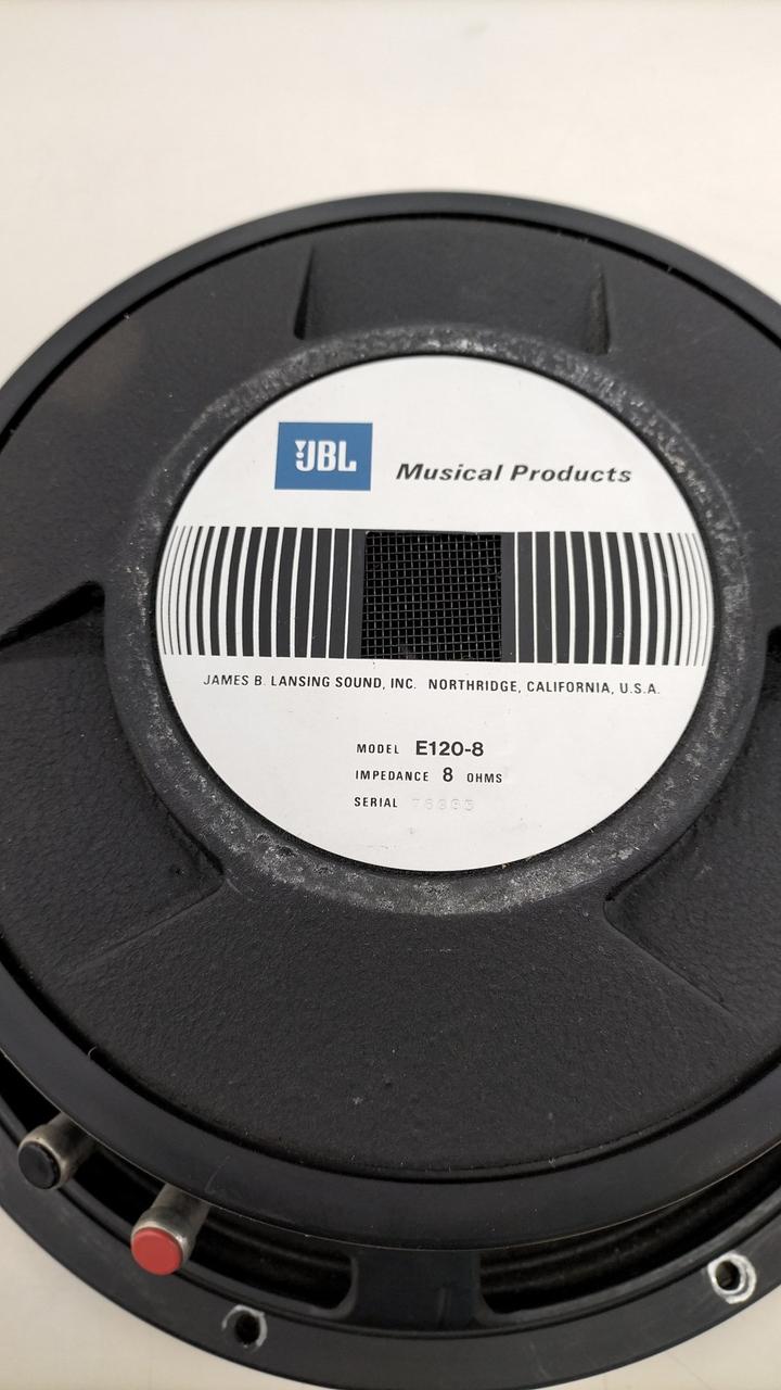 JBL E120-8 フルレンジ・スピーカーユニット 単品（1本）