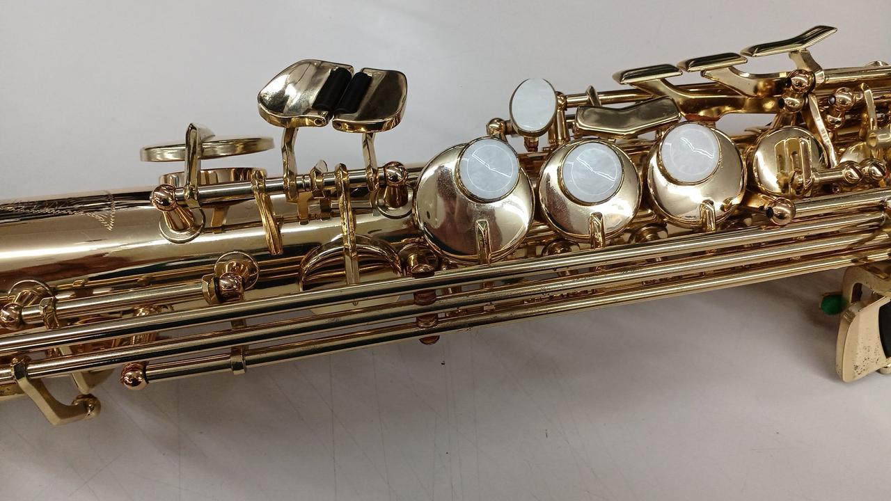 美品 The Marcato ソプラノサックス 管楽器 ハードケース付属 希少 The Marcato ソプラノサックス 黒色 管楽器 ハードケース
