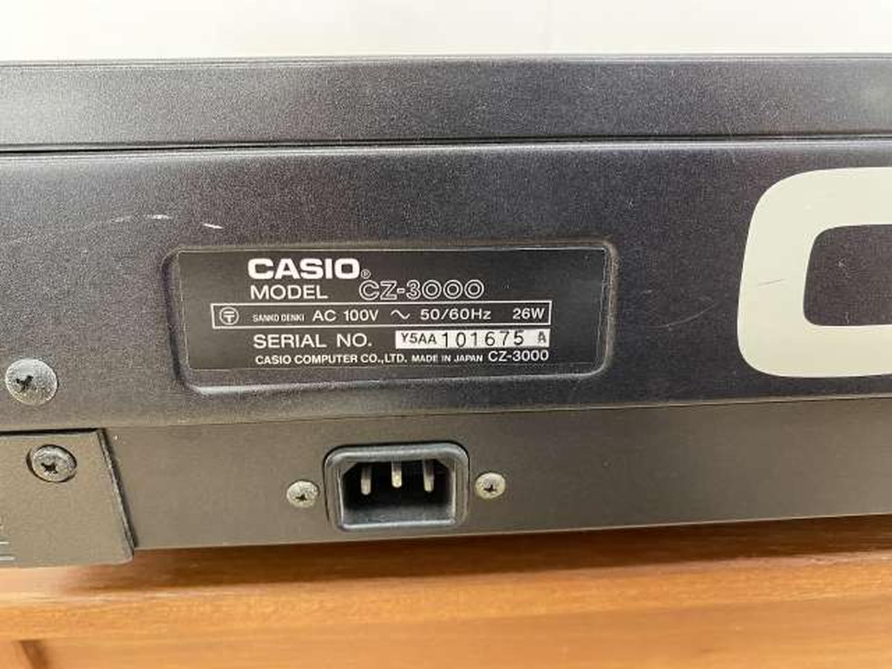 CASIO カシオ アナログシンセサイザ CZ-3000 通電確認済 ジャンク CASIO カシオ アナログシンセサイザ CZ-3000 通電確認済 ジャンク