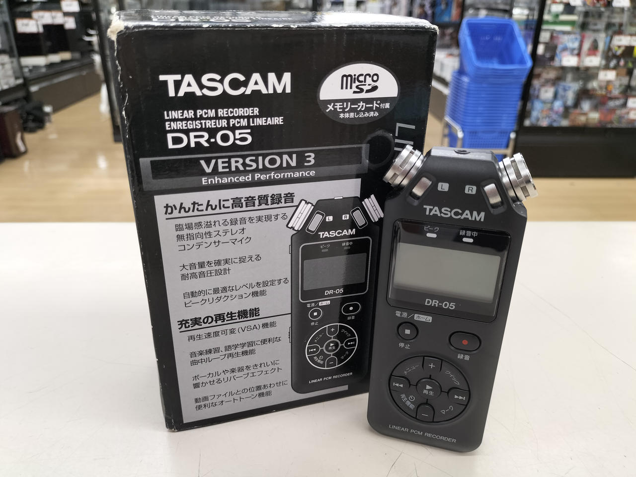 中古　DR-05 VER3 Amazon.co.jp: TASCAM(タスカム) DR-05 VER3 リニアPCM