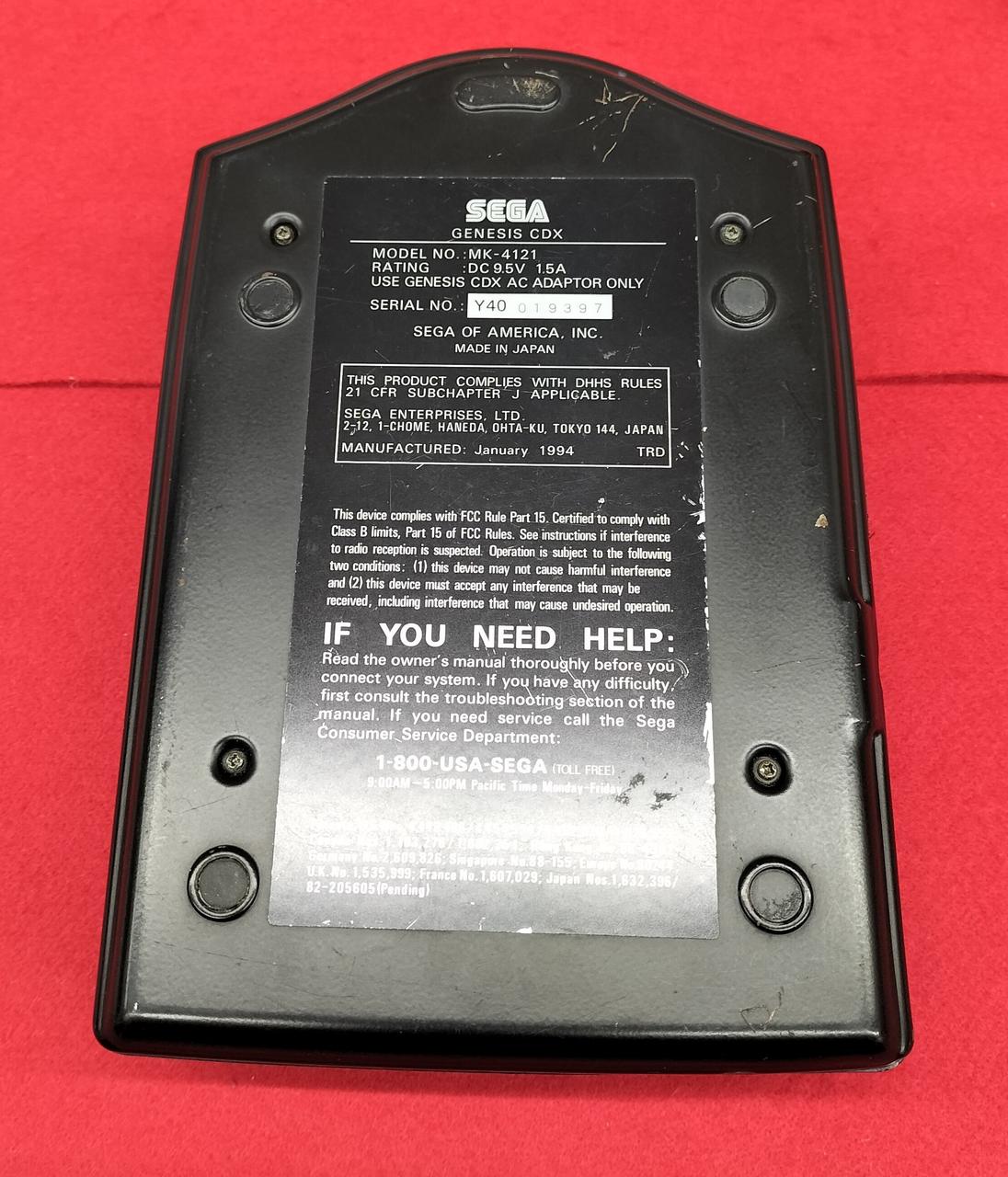 SEGA CDX (MK-4121) Systems — Gametrog