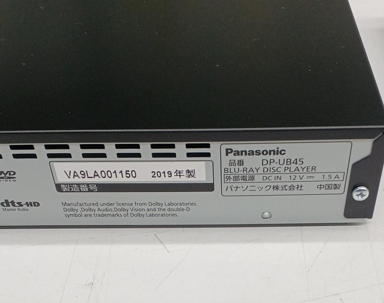 【ラララ大特価♪】Panasonic ブルーレイプレーヤー 2019年製 ラララ大特価♪】Panasonic ブルーレイプレーヤー 2019年製