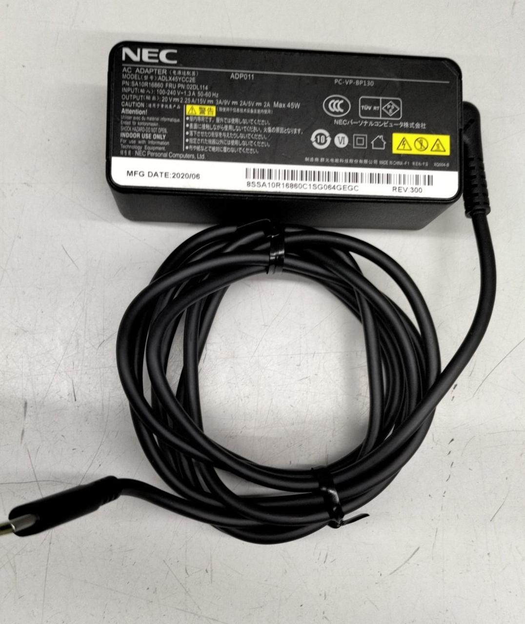 NECのTypeC電源アダプターで代用