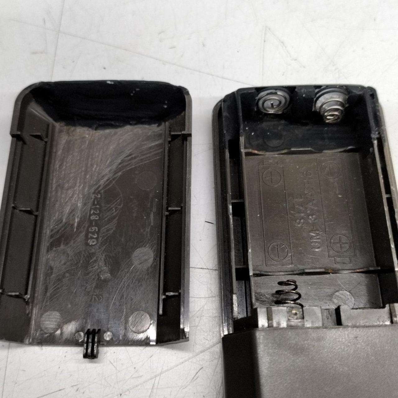 修理後、修理箇所は黒で塗装されてます
