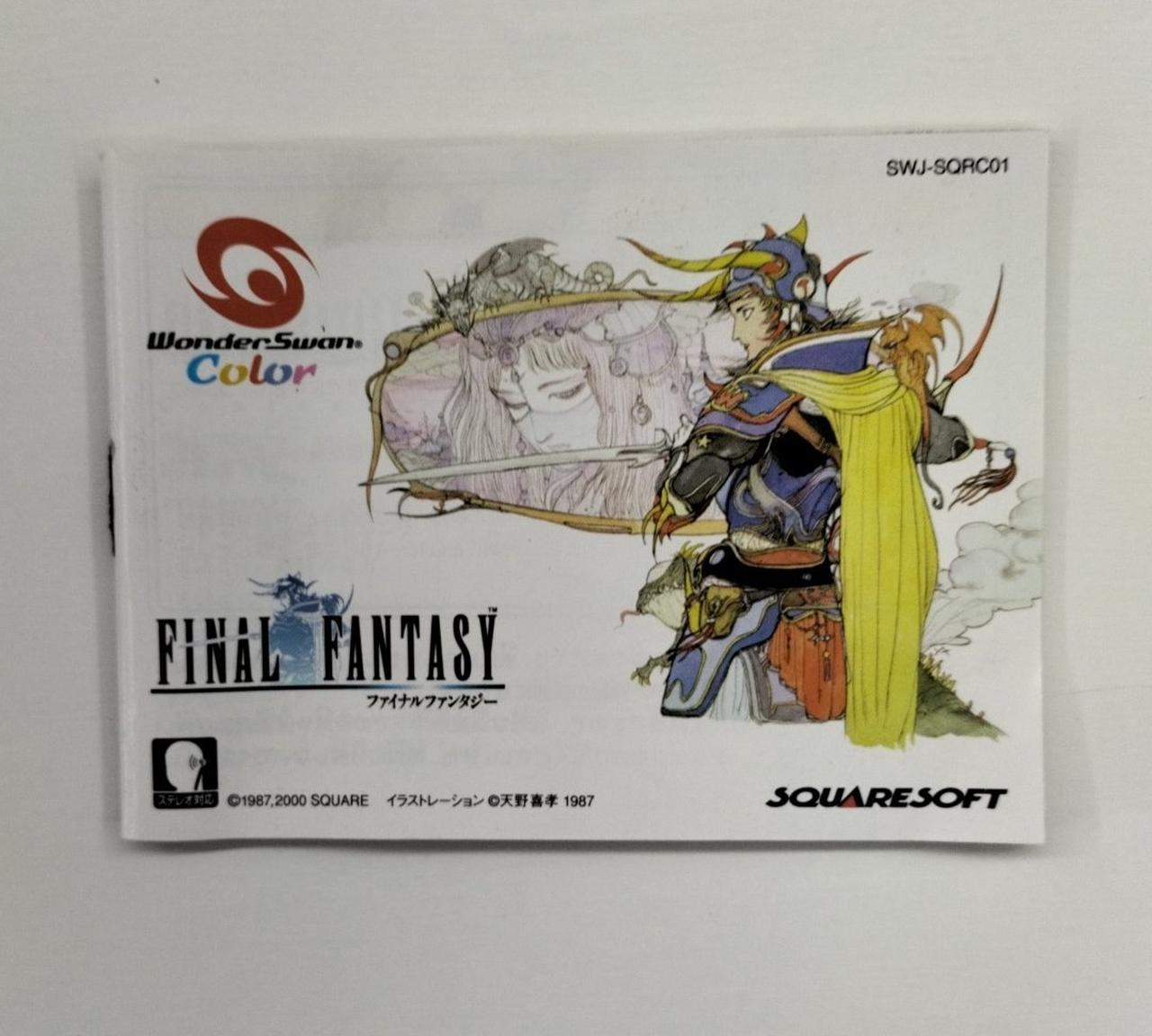 BANDAI WONDERSWAN COLOR ファイナルファンタジー WONDERSWAN COLOR ファイナルファンタジー WonderSwan Color